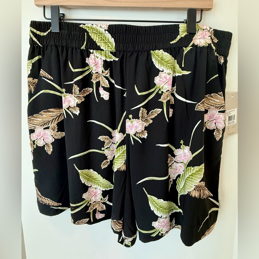 Brixton Paradise Shorts/Floral Black Women's Shorts - brand new, with tags - Picture 5 of 5